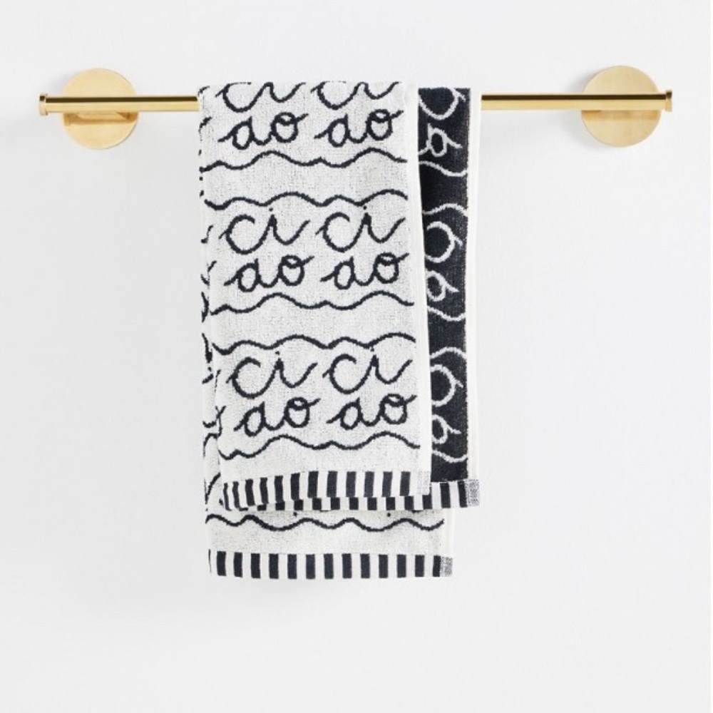 Anthropologie Jordan Nickson Ciao Hand Towel- NWT